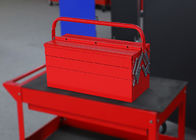caixa portátil profissional vermelha de 450mm/do preto ferramenta para armazenar ferramentas com 5 bandejas