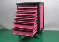 Caixa de ferramenta superior resistente da garagem cor-de-rosa, armário de ferramentas profissional