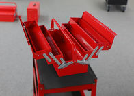 Colora a caixa de ferramentas profissional da garagem do metal customizável com as 5 bandejas para ferramentas da loja