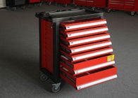 Armário de ferramenta vermelho &amp; preto resistente do mecânico, proteção de rolamento da oxidação do armário de ferramenta