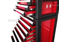 Gaveta 11 vermelha caixa de ferramentas do armário de ferramenta de 27 polegadas nas rodas